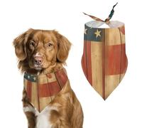 Bandanas pour Chien Drapeau des États-Unis Et du Royaume-Uni Echarpe pour Chien Bavoir Kerchief pour Animaux De Compagnie Large: 70 * 30 CM