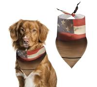 Bandanas pour Chien Drapeau des États-Unis Et du Royaume-Uni Echarpe pour Chien Bavoir Kerchief pour Animaux De Compagnie Large: 70 * 30 CM