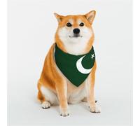 Bandanas pour chien Drapeau du Pakistan pour chiens de petite, moyenne et grande taille - Doux et confortable pour garçons et filles, idéal pour les animaux domestiques