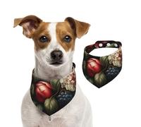 Bandanas pour chien en forme de fruits et fleurs - Lavable - Pour petits et grands animaux de compagnie - Pour fille ou garçon, accessoires pour animaux de compagnie
