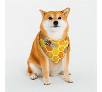 Bandanas pour Chien en nid d'abeille, écharpe Triangulaire réversible pour garçon et Fille, Bandana pour Petits, Moyens, Grands et très Grands Chiens.