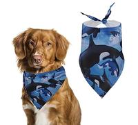 Bandanas pour Chien épaulard Orque, Bavoirs triangulaires pour Chien, écharpe Mignonne pour Animaux de Compagnie de Petite, Moyenne et Grande Taille