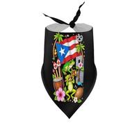 Bandanas pour Chien Grenouille Porto Rico (1) Bavoir col en V pour Chiot Chat