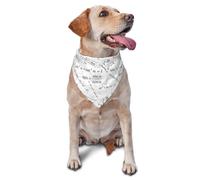 Bandanas pour chien, impression équation mathématiques triangle bavoirs pour chien écharpes pour chien, accessoires pour chiens mignons bandanas pour chiens