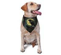 Bandanas pour chien, MoonNight Sky Crow Triangle Bavoirs pour chien écharpes pour chien, accessoires pour chiens mignons bandanas pour chien