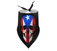 Bandanas pour Chien, Motif tête de Mort de Porto Rico, Bavoir à col en V, écharpe Triangulaire Ajustable, Accessoires pour Chiots et Chats de Petite, Moyenne et Grande Taille