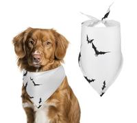 Bandanas pour Chien Motifs De Chauves-Souris Echarpe pour Chien Bavoir Kerchief pour Animaux De Compagnie Large: 70 * 30 CM