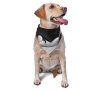 Bandanas pour chien, noir et blanc fluide, sculpture triangulaire, bavoirs pour chiens, écharpes pour chien, mouchoir pour chien, accessoires pour chiens mignons