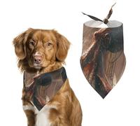 Bandanas pour Chien Pieuvre avec Tentacules Flottant sur La Vague De L'océan Echarpe pour Chien Bavoir Kerchief pour Animaux De Compagnie Large: 70 * 30 CM