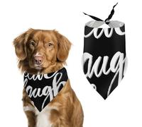 Bandanas pour Chien Poster Live Laugh Love Echarpe pour Chien Bavoir Kerchief pour Animaux De Compagnie Large: 70 * 30 CM