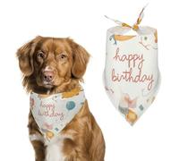 Bandanas pour Chien Souris Animales Happy Birthday Echarpe pour Chien Bavoir Kerchief pour Animaux De Compagnie Large: 70 * 30 CM