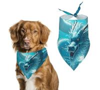 Bandanas pour chien The Dragon King pour nourrir et toiletter, bavoirs triangulaires lavables pour animaux domestiques pour chats et chiens