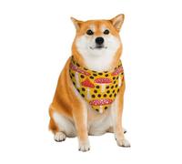 Bandanas pour Chiens à Motif Champignons, Bavoirs triangulaires Confortables en Coton pour Chiens et Chats, Jolis Foulards pour Petits, Moyens et Grands Chiens.