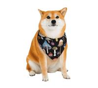Bandanas pour Chiens à Motif Champignons, Bavoirs triangulaires Confortables en Coton pour Chiens et Chats, Jolis Foulards pour Petits, Moyens et Grands Chiens.