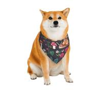Bandanas pour Chiens à Motif Champignons, Bavoirs triangulaires Confortables en Coton pour Chiens et Chats, Jolis Foulards pour Petits, Moyens et Grands Chiens.