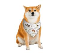 Bandanas pour Chiens à Motif Champignons, Bavoirs triangulaires Confortables en Coton pour Chiens et Chats, Jolis Foulards pour Petits, Moyens et Grands Chiens.