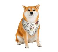 Bandanas pour Chiens à Motif Champignons, Bavoirs triangulaires Confortables en Coton pour Chiens et Chats, Jolis Foulards pour Petits, Moyens et Grands Chiens.