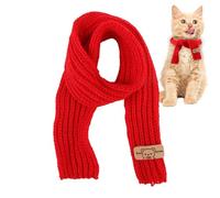 Bandanas pour chiens - Bandana rouge en fibre de polyester pour chien - Accessoire festif pour chien et chat avec motif chaton pour petits animaux de compagnie, chatons, chats et chiots