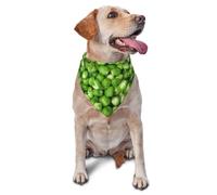Bandanas pour Chiens, Chats, Chiots, écharpes, mouchoirs lavables pour Animaux de Compagnie, Motifs légumes Verts