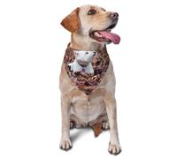 Bandanas pour Chiens, Chats, Chiots, Foulards, mouchoirs lavables pour Animaux de Compagnie, Motif Westie Bokeh, West Highland White Terrier
