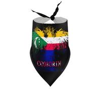 Bandanas pour Chiens Comorin, Drapeau des Comores, Aigle, Bavoir col en V, écharpe Triangulaire Ajustable, Accessoires pour Chiots et Chats de Petite, Moyenne et Grande Taille