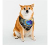 Bandanas pour chiens de petite, moyenne et grande taille avec plumes de paon, doux et confortable pour garçons et filles, idéal pour les animaux de compagnie
