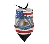 Bandanas pour chiens, drapeau argentin, hospitalité américaine et argentine, bavoirs à col en V, écharpes triangulaires ajustables, accessoires pour chiots et chats de petite, moyenne et grande taille