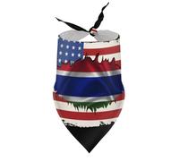 Bandanas pour Chiens, Drapeau de la Gambie, hospitalité gambienne, Bavoirs à col en V, écharpes triangulaires Ajustables, Accessoires pour Chiots et Chats de Petite, Moyenne et Grande Taille.