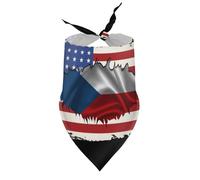 Bandanas pour Chiens, Drapeau tchèque, hospitalité tchèque, Bavoirs à col en V, écharpes triangulaires Ajustables, Accessoires pour Chiots et Chats de Petite, Moyenne et Grande Taille