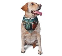 Bandanas pour Chiens, Écharpe Respirante pour Animaux de Compagnie « La Rose du Monde des Contes de fées »