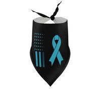 Bandanas pour Chiens et Chats, idéal pour la Sensibilisation au diabète oculaire. Bavoirs à col en V, écharpes triangulaires Ajustables, Accessoires pour Chiots et Chats de Petite, Moyenne et Grande