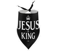 Bandanas pour Chiens et Chats, Motif « Jésus est Roi », Bavoirs à col en V, écharpes triangulaires Ajustables, Accessoires pour Petits, Moyens et Grands Animaux.