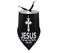Bandanas pour Chiens et Chats, Motif Jésus, Le Chemin, la Vérité, la Vie, Croix et épée. Bavoirs à col en V, écharpes triangulaires Ajustables. Accessoires pour Petits, Moyens et Grands Chiens et cha