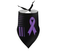 Bandanas pour Chiens et Chats, Sensibilisation à la fibrose kystique, Bavoirs à col en V, Foulards triangulaires Ajustables, Accessoires pour Chiots et Chats de Petite, Moyenne et Grande Taille