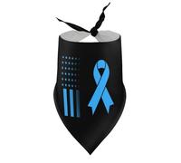 Bandanas pour Chiens et Chats, Sensibilisation à la maltraitance Infantile, Bavoirs à col en V pour Chiots et Chats. Accessoires pour Chiots et Chats de Petite, Moyenne et Grande Taille.