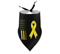 Bandanas pour Chiens et Chats, Sensibilisation à l'obésité Infantile, Bavoirs à col en V pour Chiots et Chats, Foulards triangulaires Ajustables, Accessoires pour Petits, Moyens et Grands Chiots et c