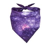 Bandanas pour Chiens, Foulard pour Chiens,Foulard Bandana pour Chien Violet Bleu Espace | Bandanas lavables pour Chiot garçon, Foulard réglable en Triangle étoilé pour Chien, Petit Chien