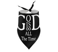 Bandanas pour Chiens Jésus-Christ Chrétien est Dieu Bavoir col en V Écharpe Triangle Accessoires pour Chiots et Chats de Petite, Moyenne et Grande Taille