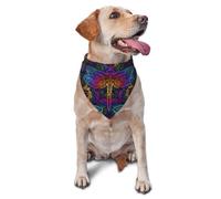 Bandanas pour chiens, mandalas indiens libellules triangulaires bavoirs pour chien, foulards pour chiens, accessoires pour chiens mignons bandanas pour chiens
