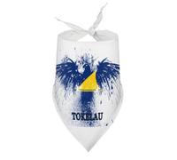Bandanas pour Chiens Tokelau, Drapeau américain et Aigle, Bavoirs à col en V, écharpes triangulaires Ajustables, Accessoires pour Chiots et Chats de Petite, Moyenne et Grande Taille