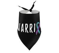 Bandanas pour Chiens Warrior National Hospice Palliative Care Awareness, Bavoirs à col en V pour Chiots et Chats, Foulards triangulaires Ajustables, Accessoires pour Petits, Moyens et Grands Chiots e