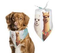Bandanas réglables en alpaga pour chien - Décoration de fête pour animaux domestiques - Foulard triangulaire pour chiot et chat de petite et moyenne taille