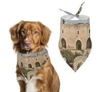 Bandanas réglables pour chien Israel at The Tower of David - Décorations pour animaux de compagnie - Foulards triangulaires pour chiens de petite et moyenne taille - Accessoire de costume