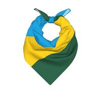 Bandanas tendance aux couleurs du drapeau du Rwanda, foulard carré multifonctionnel doux et léger, idéal pour un usage quotidien.