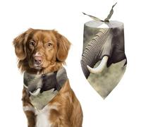 Bandanas triangulaires lavables en forme d'éléphants pour chiens et chats