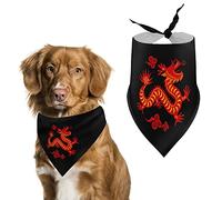 Bandanas triangulaires pour Chien Dragon Chinois, écharpe Mignonne pour Animal de Compagnie, Foulard pour Petit, Moyen et Grand Animal de Compagnie