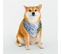 Bandanas triangulaires réversibles avec boules de sapin de Noël pour animaux de compagnie de taille moyenne et grande