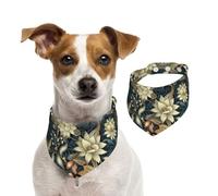 Bandanas vintage pour chien, bandana d'été pour chiens, lavables, réglables et triangulaires, bavoirs mignons pour animaux de compagnie pour chiens de taille moyenne et grande taille, chiots et chats