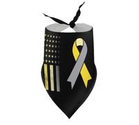 Bandanas Vintage pour Chiens et Chats, idéal pour la Sensibilisation à la surdité. Bavoirs à col en V, Foulards triangulaires Ajustables pour Chiots et Chats de Petite, Moyenne et Grande Taille.