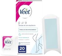 Bandas De Cera Depilatorias Corporales Pure Piel Sensible 20 U
